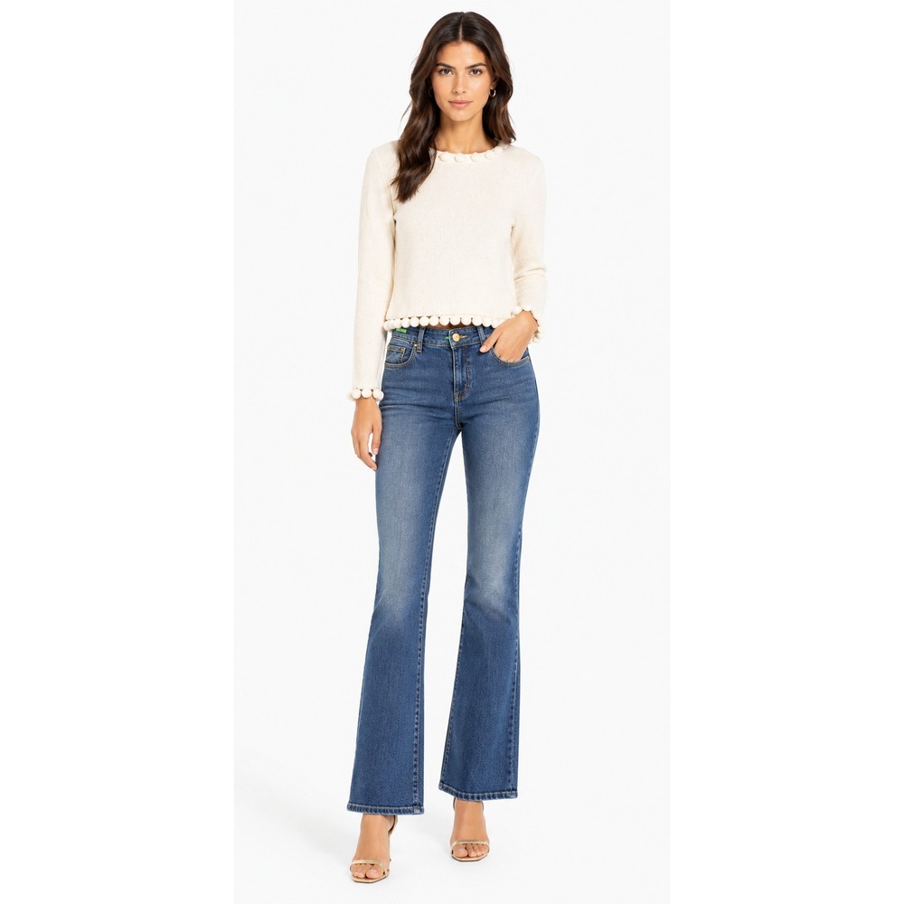 Lilly Pulitzer Palm Beach Jeans Traditional Blue Denim Wash  Womens Size 2‎